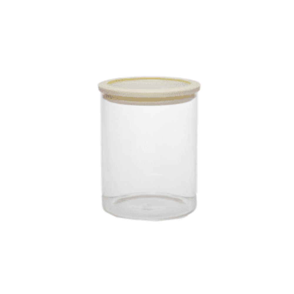 צנצנת זכוכית 780 מ"ל מכסה זכוכית