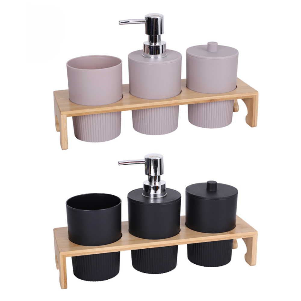 סט אביזרי אמבטיה 4 חלקים