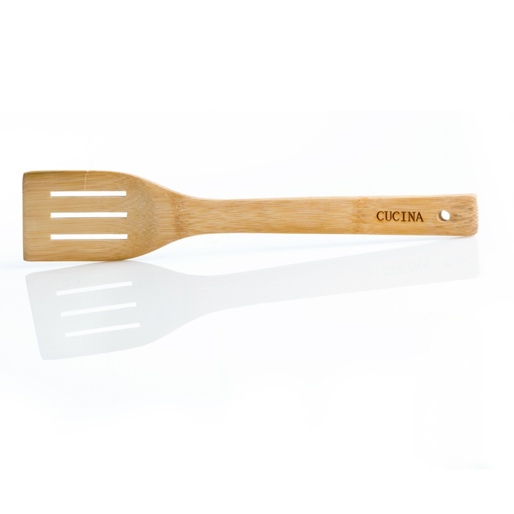 כף ערבוב מחוררת מעץ