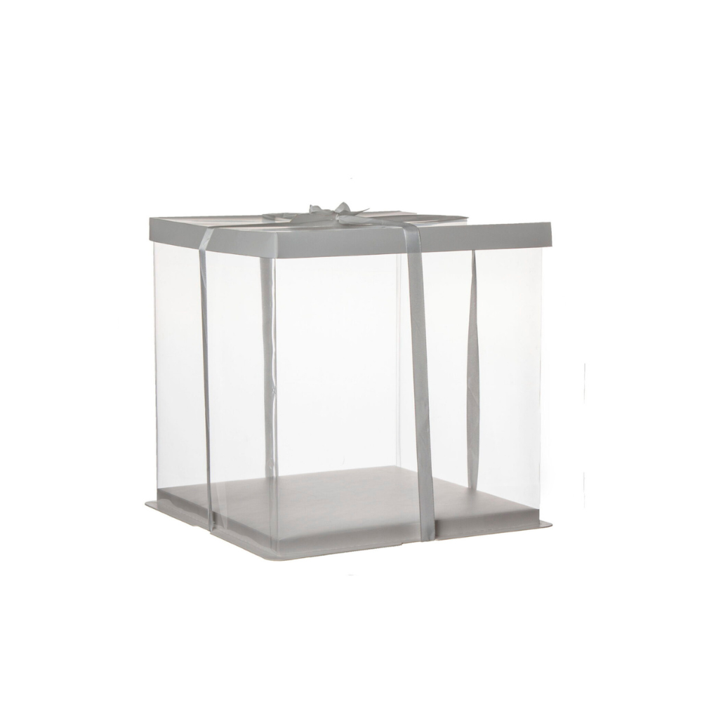 קופסה שקופה 20X20 ס"מ + סרט - קטן