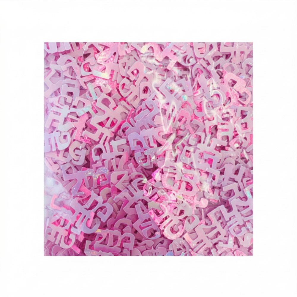 קונפטי מזל טוב  - ורוד