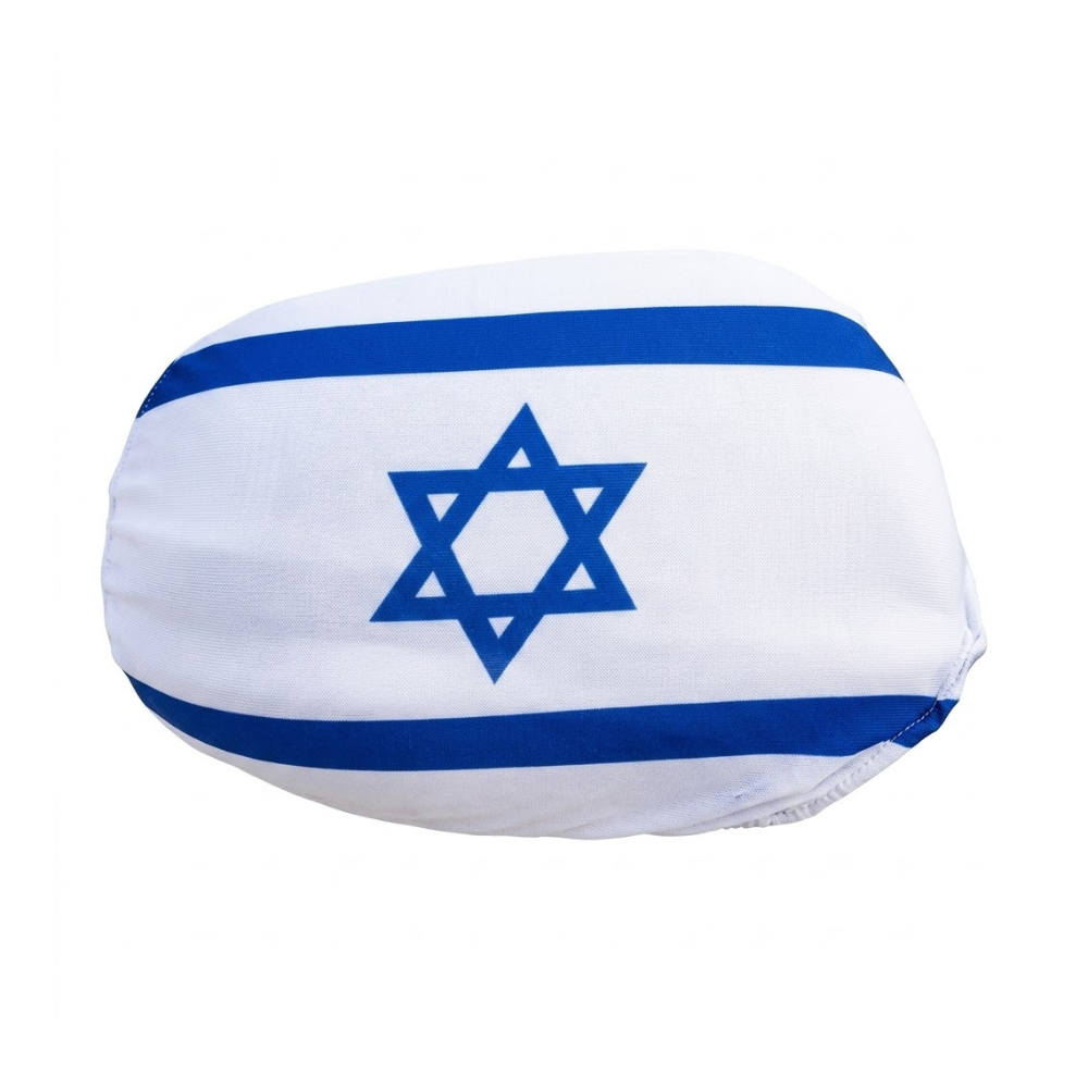 כיסוי מראה לרכב דגל ישראל 2 יח' - כחול