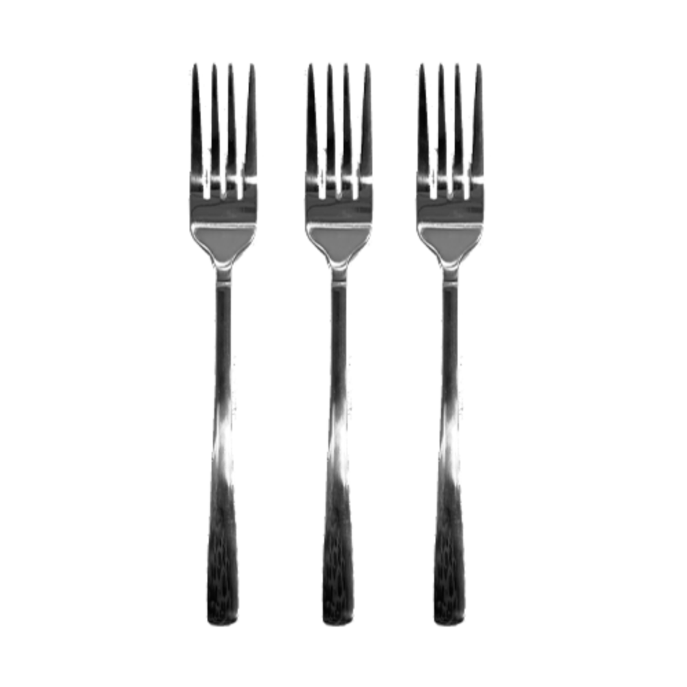 מזלג מתכת איכותי 3 יח' - כסף