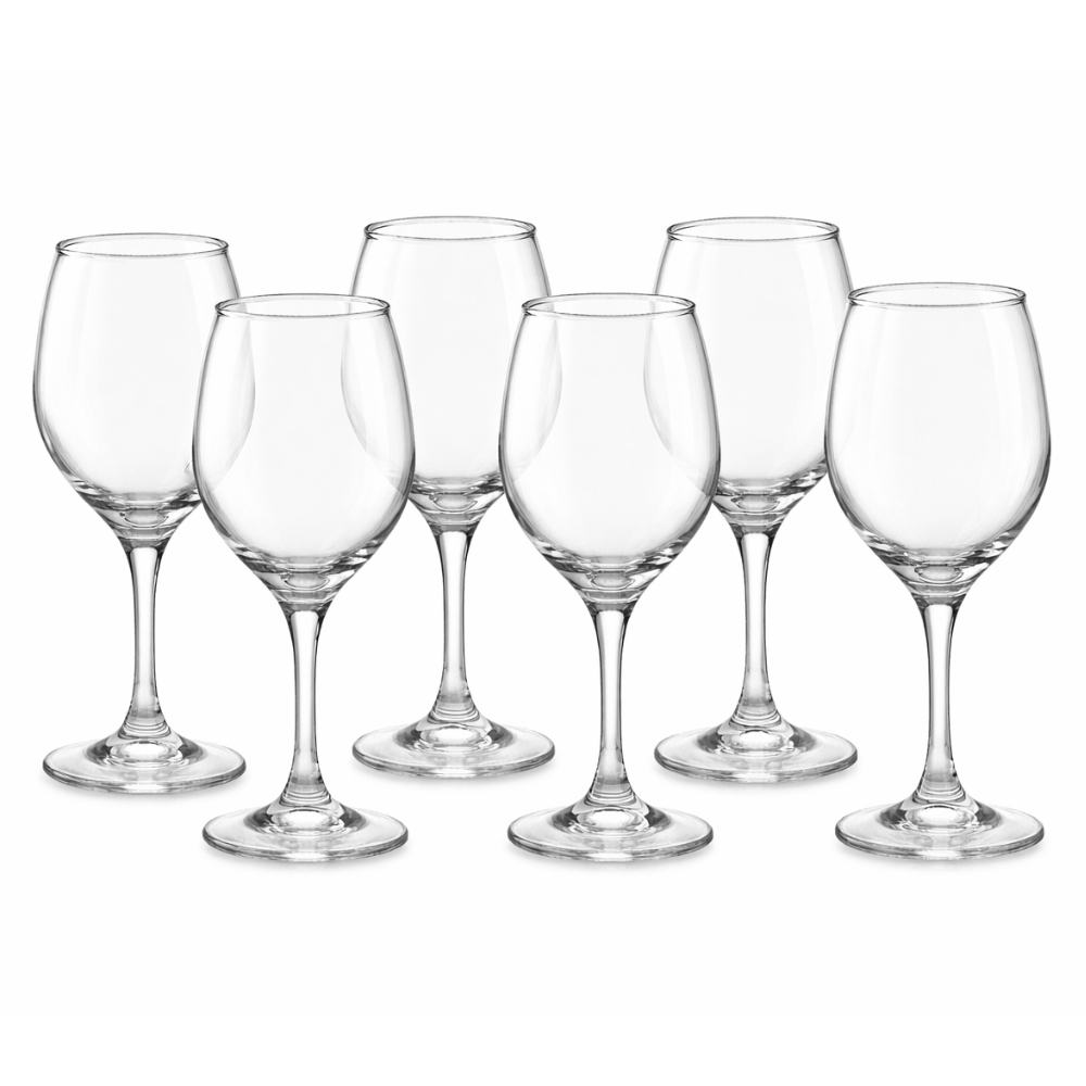 מארז גביעי יין מהודרים 6 יח' - זכוכית