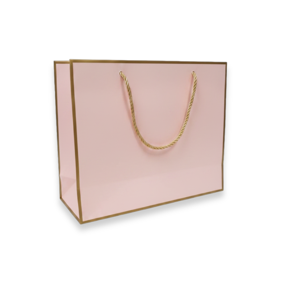שקית מתנה מהודרת - ורוד