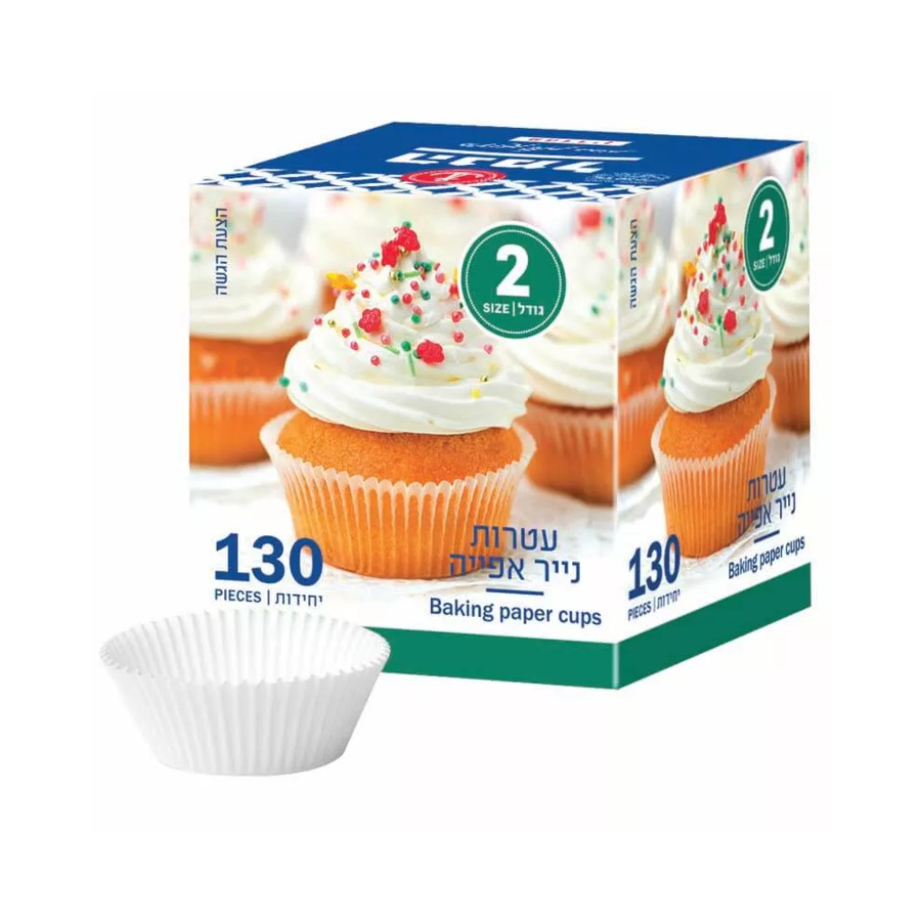 עטרות לעוגיות גודל 2 - לבן