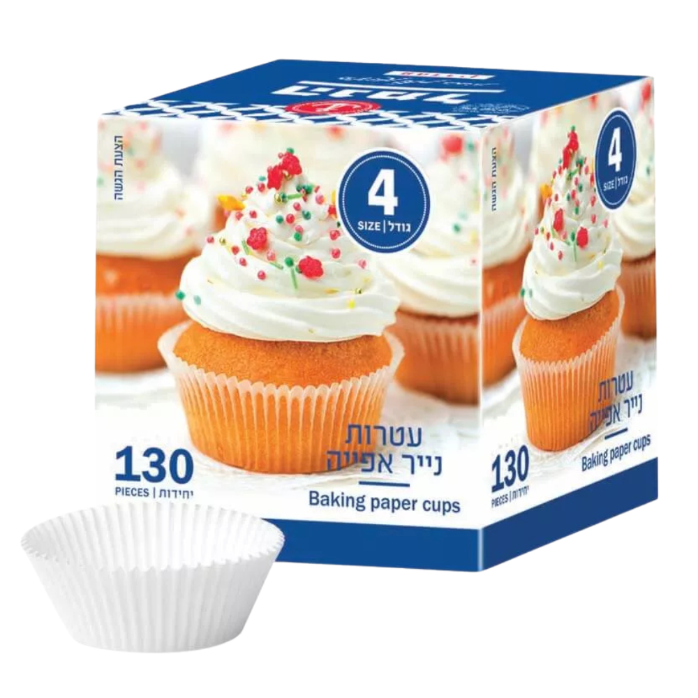 עטרות לעוגיות גודל 4 - לבן