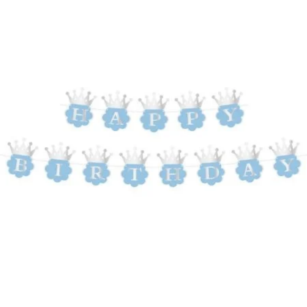 שרשרת HAPPY BIRTHDAY  לתלייה - כתר