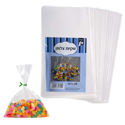 שקיות צלופן פתוח 35X25 ס"מ 25 יח'