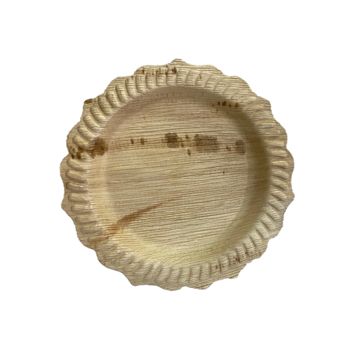 צלחת 7 עלי דקל ורד 8 יח'  - קטן