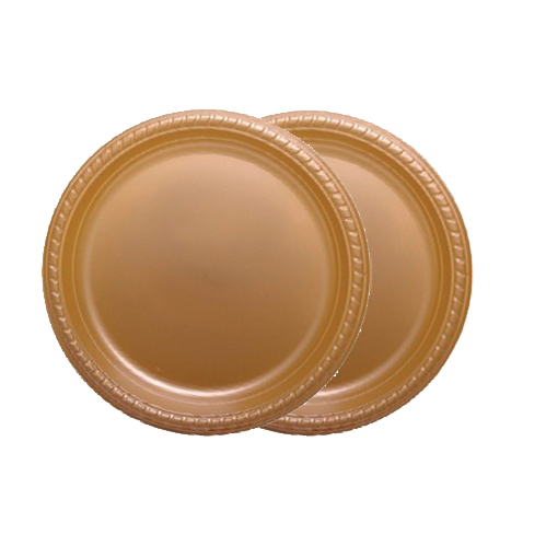 2 חב' צלחת 7 איכותית 25 יח' - זהב