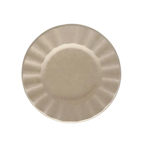 צלחת 8 מתכלה קנה סוכר יער 20 יח' - חום