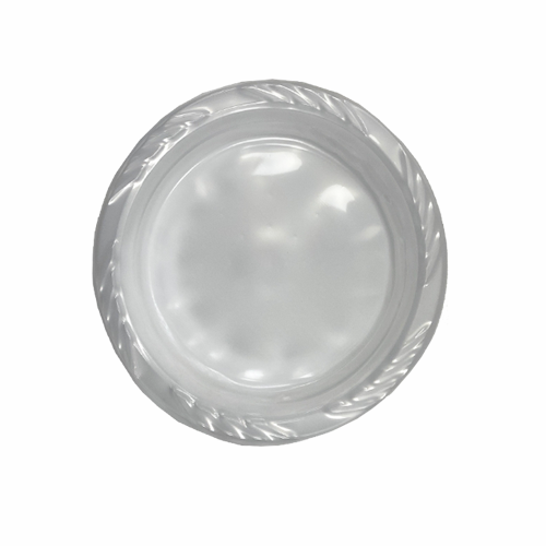 צלחת 7 פלסטיק דיימונד 20 יח' - שקוף 