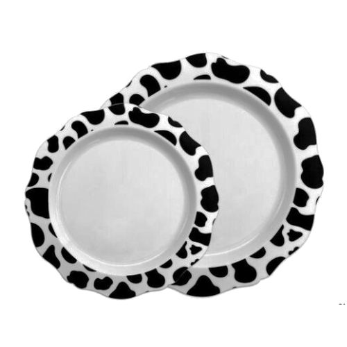 מארז צלחות קשיחות פרה לשבועות 16 יח' - לבן