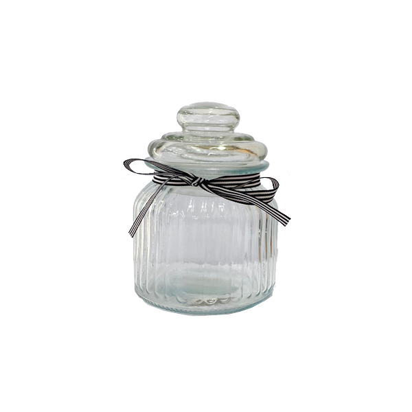 צנצנת זכוכית מהודרת 550 מ"ל