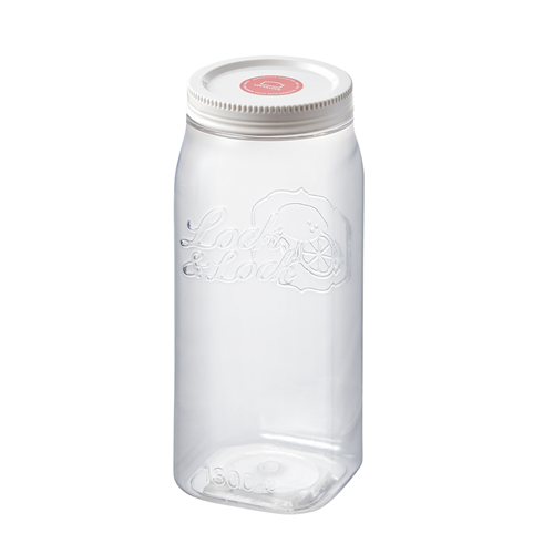 צנצנת פלסטיק מרובעת 1.3 ליטר