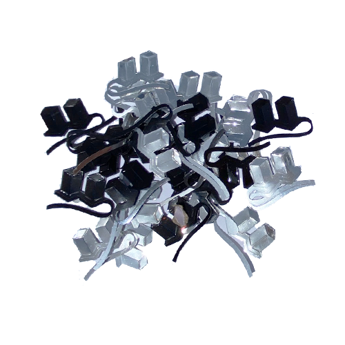 קונפטי תפילין לבר מצווה- שחור כסף