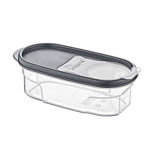 קופסה לדגנים פלסטיק 600 מ"ל - שקוף