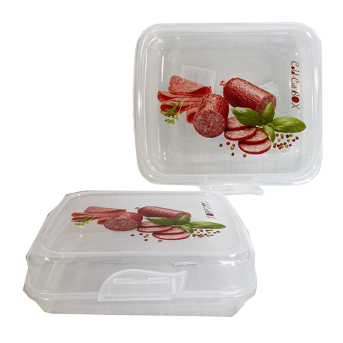  קופסא לאחסון פסטרמה 15*12 ס"מ - שקוף