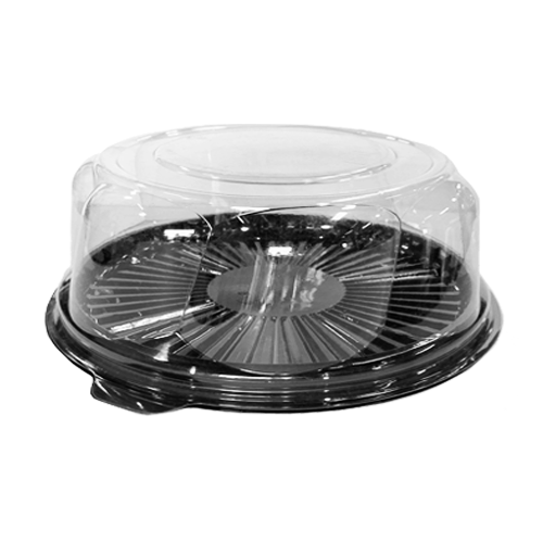 קופסה לעוגה עגולה מפלסטיק - גדול