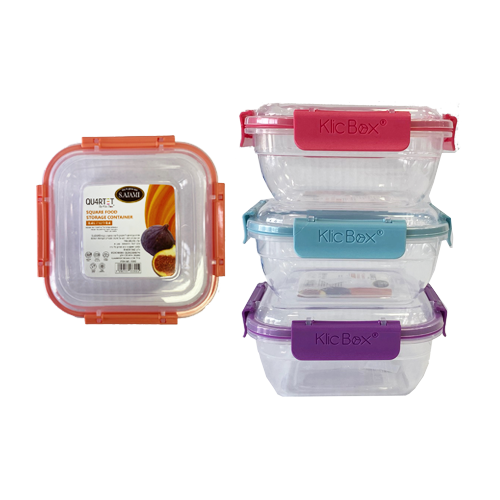 קופסה פלסטיק קליפס 400 מ"ל - צבע משתנה