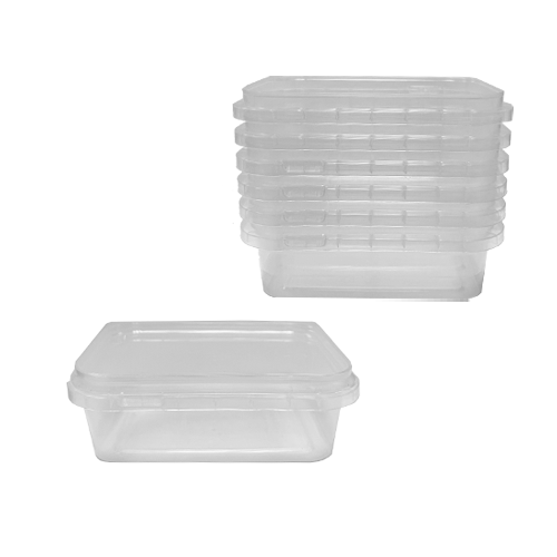 מארז קופסאות לסלטים קשיח איכותי במיוחד 250מ"ל  -שקוף