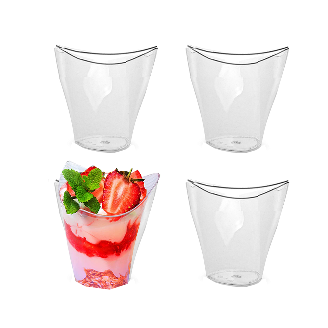 גביע קינוח פנקוטה 12 יח' - שקוף