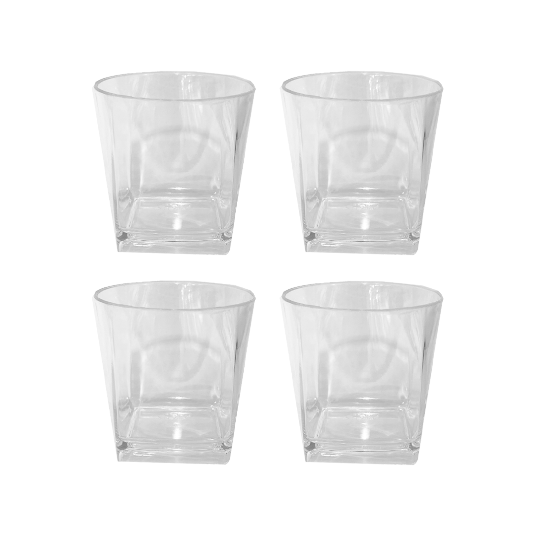 כוס קינוח שוט מרובע בוטיק 10 יח' - שקוף