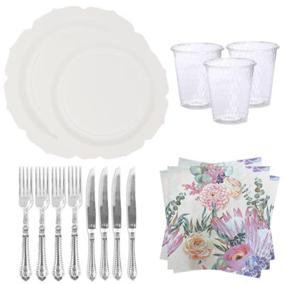 חבילת אירוח קנה סוכר פרח 20 סועדים 