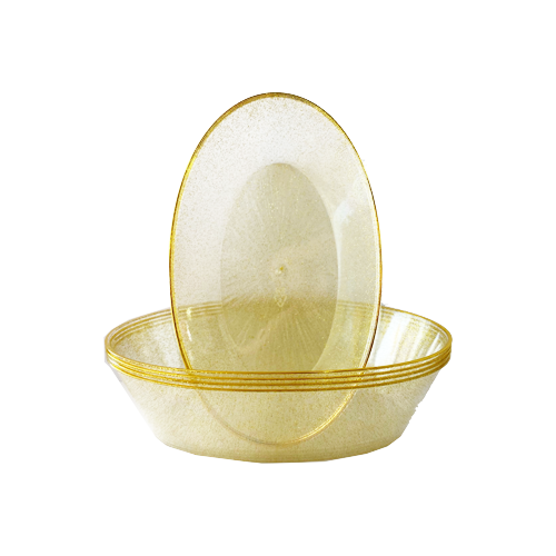 קסרול פלסטיק  ICE אייס 6 יח'- ניצוצות זהב