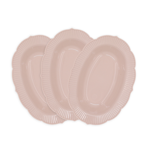 קסרול פלסטיק כלנית 6 יח' - ורוד