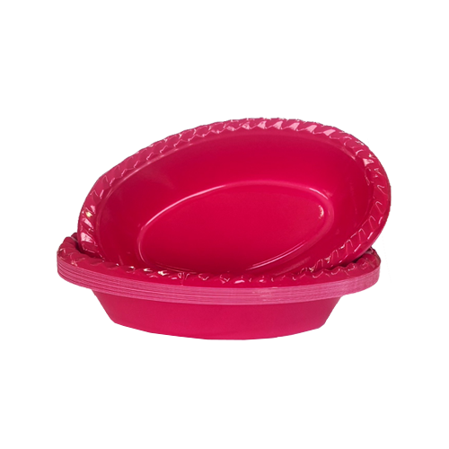 צלחת קסרול פלסטיק color ארוז 18 יח'- ורוד פוקסיה