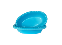 צלחת קסרול פלסטיק color ארוז 18 יח'- תכלת