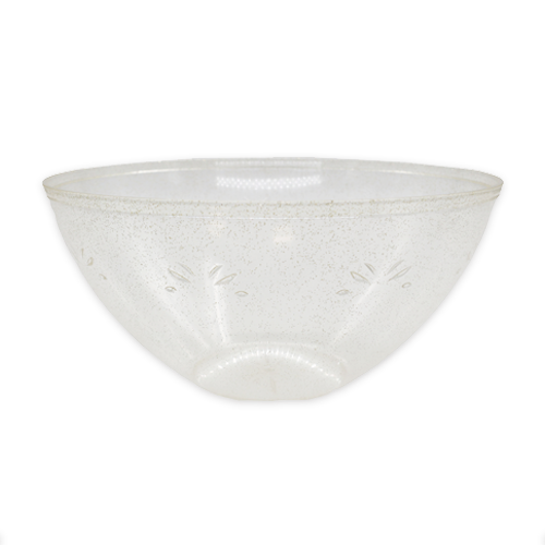 קערת פלסטיק ניצוצות זהב - בינוני