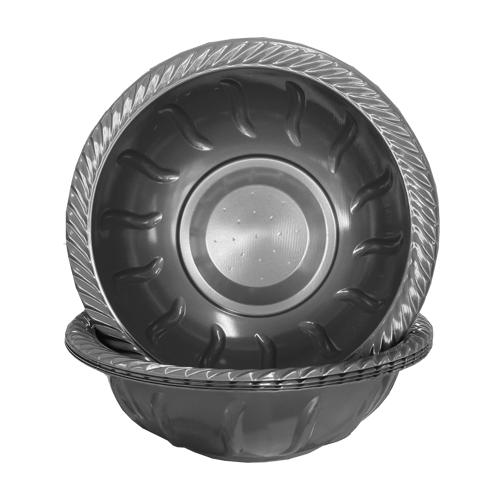 קערת פלסטיק עמוקה color ארוז 10יח'- כסף