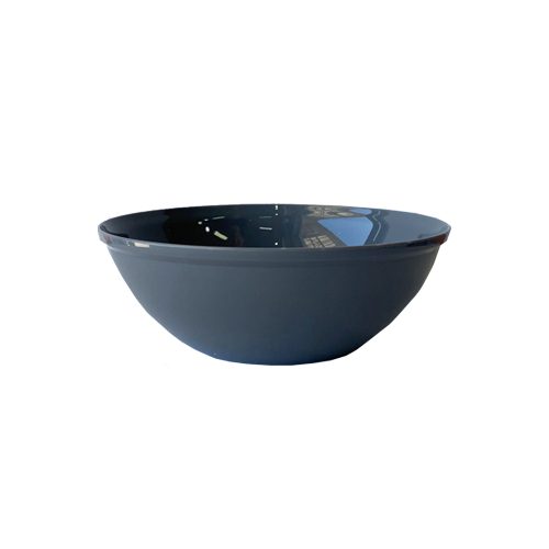 קערת פלסטיק פסטל 2 ליטר - אפור כהה