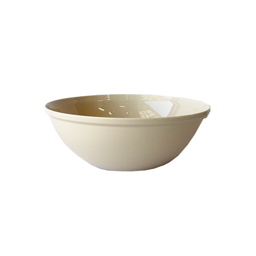 קערת פלסטיק פסטל 2 ליטר - קרם