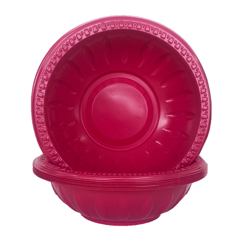 קערה פלסטיק עמוקה color ארוז 10 יח' - ורוד פוקסיה