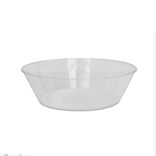 קערת פלסטיק קוני גדול 27 ס"מ- שקוף