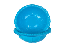 קערה פלסטיק עמוקה color ארוז 10 יח' - תכלת