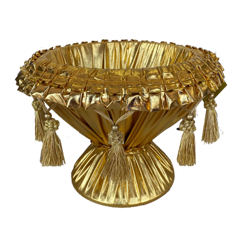 קערה מעוטרת לחינה בינוני - זהב