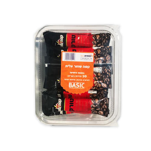 שקיות קפה שחור  עלית 20 יח'