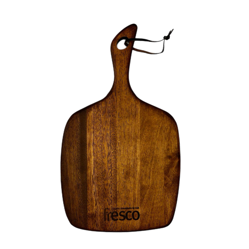 קרש עץ אקיקה + ידית 24*41 ס"מ - טבעי