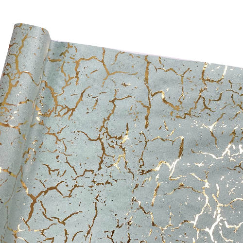 ראנר מבד לבד דוגמת שיש - טורקיז