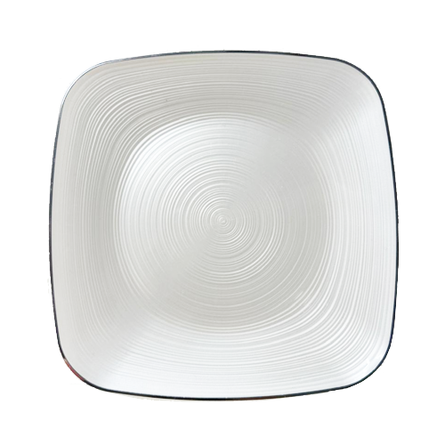 צלחת 10 פלסטיק מהודרת שוהם 10 יח' - פנינה כסף