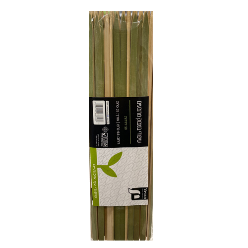 שיפוד במבוק מרובע 50 יח' 25 ס"מ - טבעי