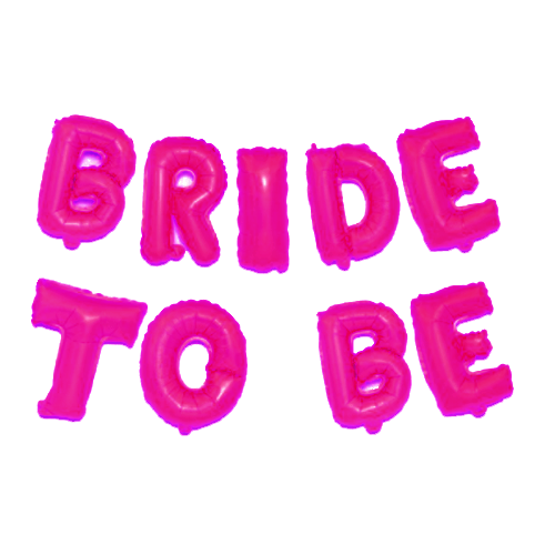 סט בלונים BRIDE TO BE - פוקסיה