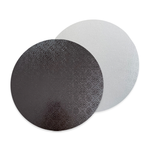 תחתית עגולה לעוגה דו צדדי קוטר 29 ס"מ - לבן שחור