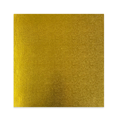 תחתית מרובעת לעוגה 29*29 ס"מ PVC - זהב מעוטר