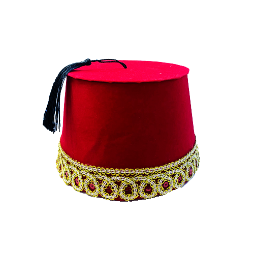 קופסא תרבוש למילוי בינוני - בורדו